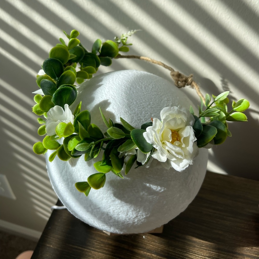 Handmade Eucalyptus Flower Girl Crown